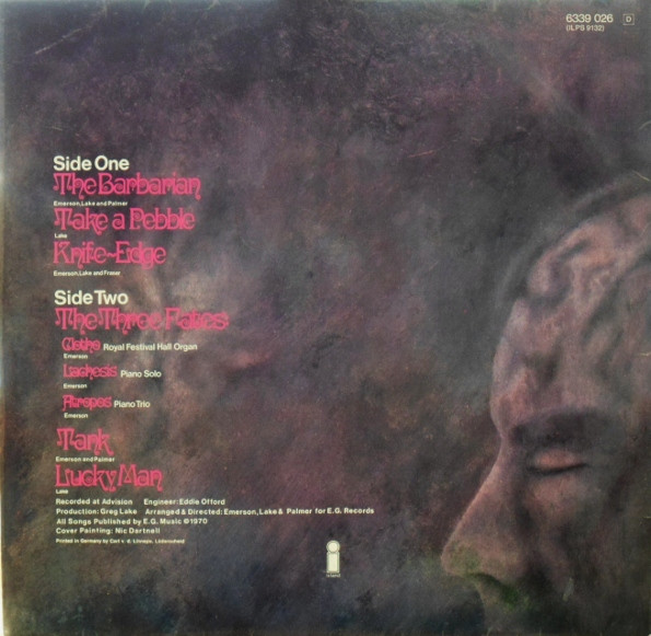Emerson Lake & Palmer* - Emerson, Lake & Palmer (LP, Album, Gat)