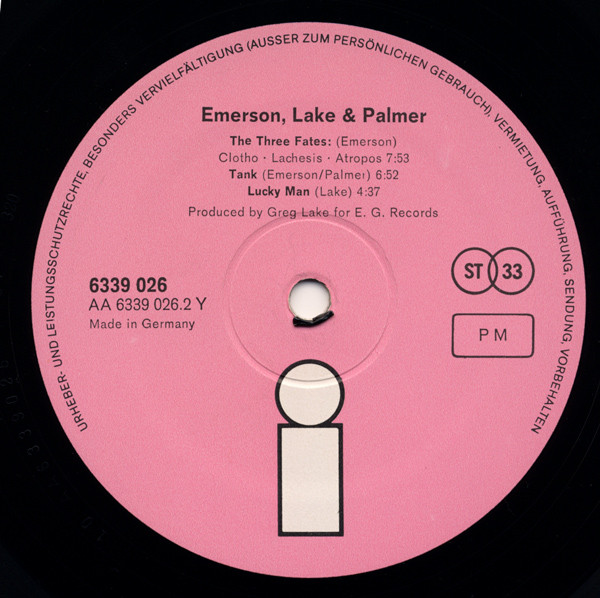Emerson Lake & Palmer* - Emerson, Lake & Palmer (LP, Album, Gat)