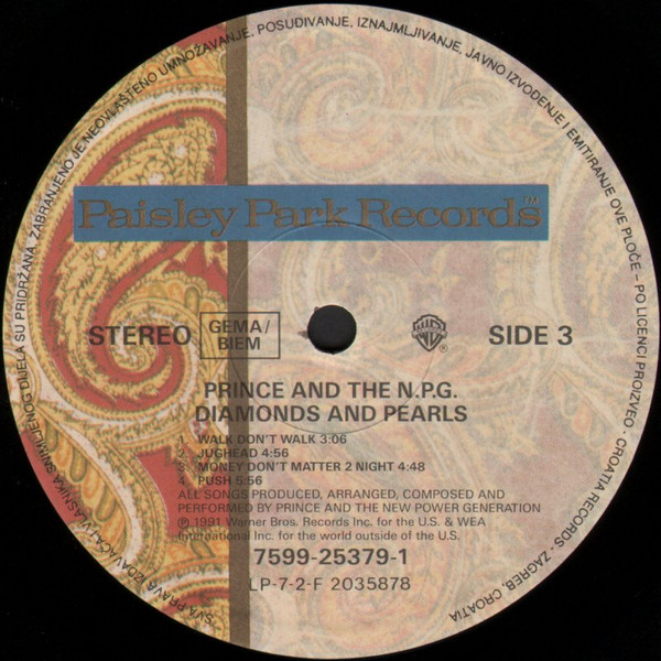 Prince & The New Power Generation - Diamonds And Pearls (2xLP, Album)