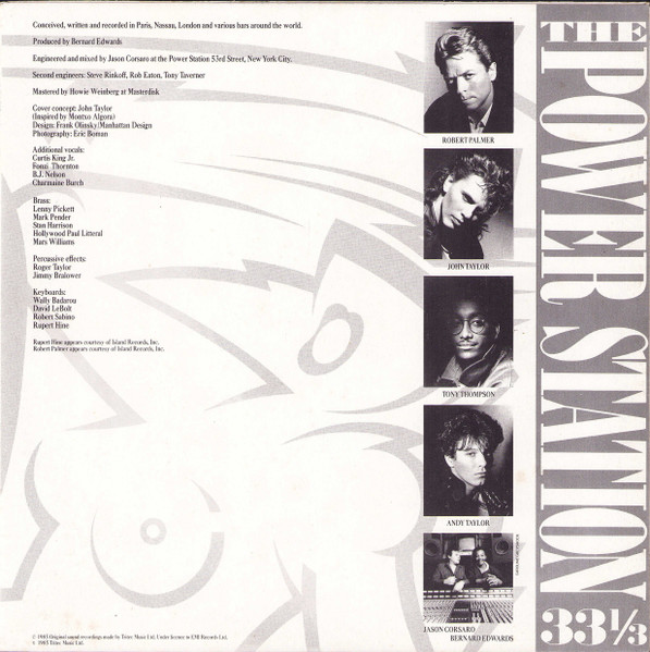 The Power Station - The Power Station 33â…“ (LP, Album)