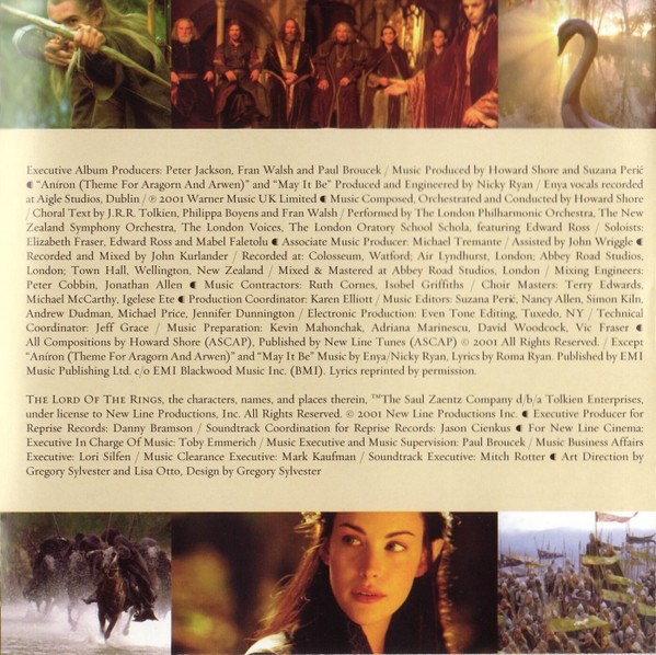 Howard Shore - The Lord Of The Rings: The Fellowship Of The Ring (Original Motion Picture Soundtrack) (CD, Album, Enh)