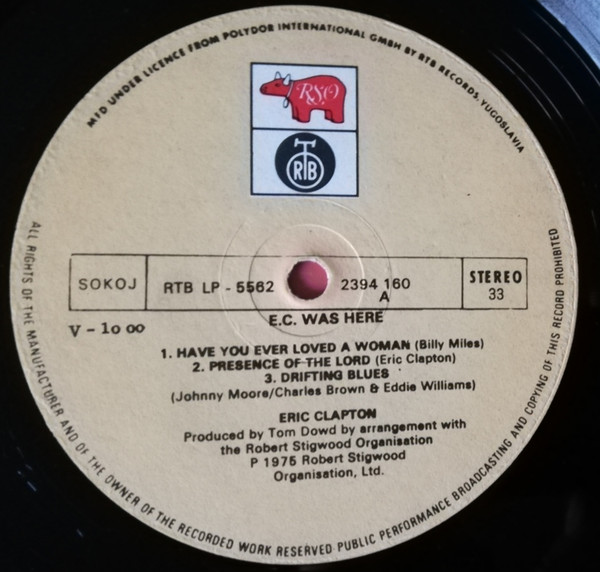 Eric Clapton - E.C. Was Here - Eric Clapton In Concert (LP, Album, RP)