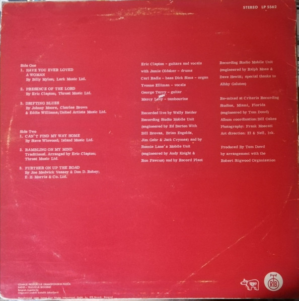 Eric Clapton - E.C. Was Here - Eric Clapton In Concert (LP, Album, RP)