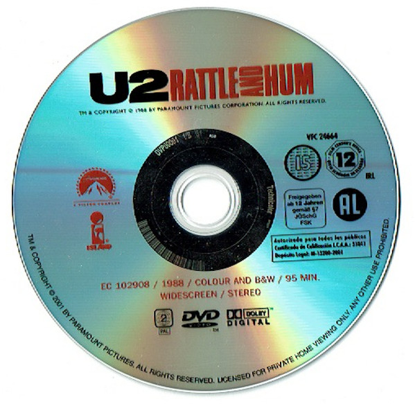 U2 - Rattle And Hum (DVD-V, Multichannel, PAL)