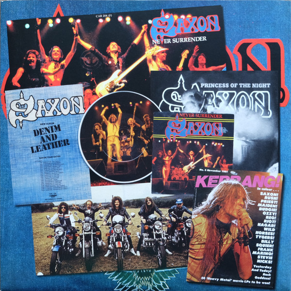 Saxon - Denim And Leather (LP, Album, RE, 180)