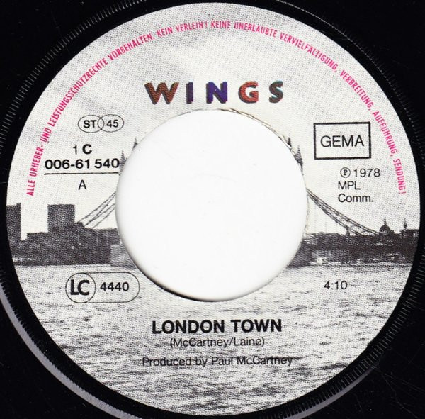 Wings (2) - London Town (7