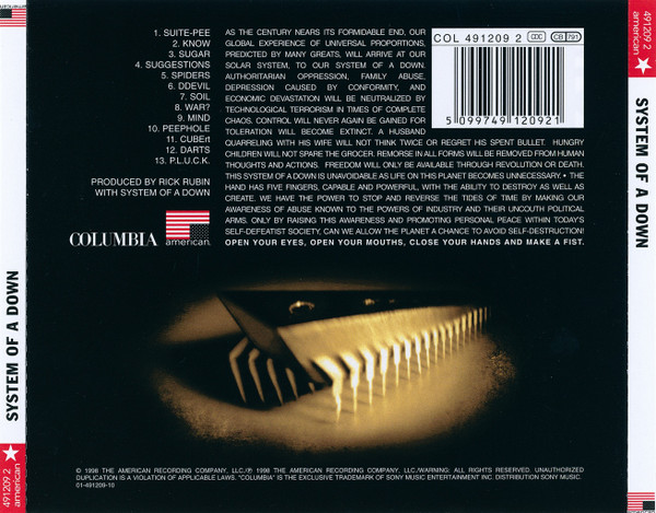 System Of A Down - System Of A Down (CD, Album)