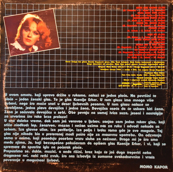 Ksenija Erker - Kada Žena Voli (LP, Album)