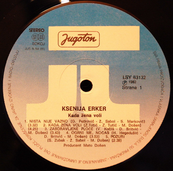 Ksenija Erker - Kada Žena Voli (LP, Album)