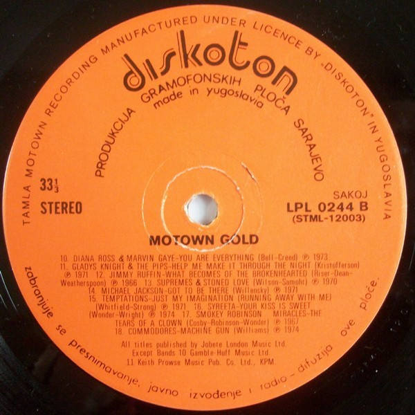 Various - Motown Gold (LP, Comp)