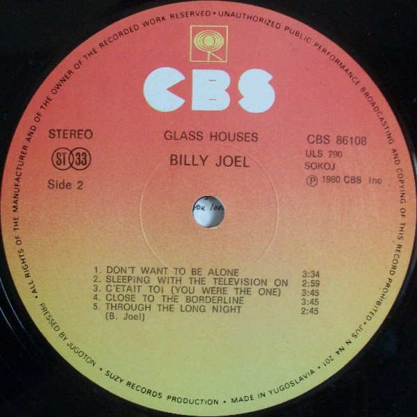 Billy Joel - Glass Houses (LP, Album)