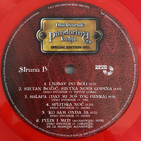 Dino Dvornik - Pandorina Kutija Special Edition (LP, Album, RP, S/Edition, Red)