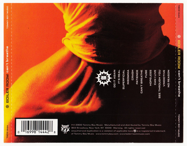 Boiler Room - Can't Breathe (CD, Album)