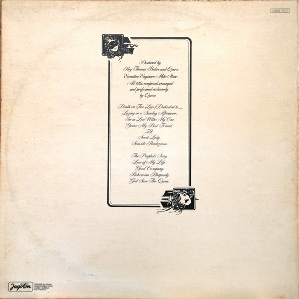 Queen - A Night At The Opera (LP, Album, Gat)