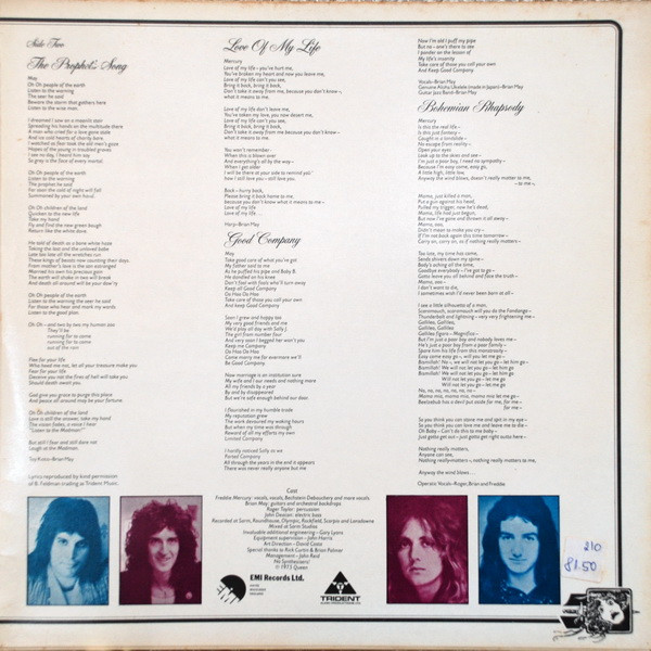 Queen - A Night At The Opera (LP, Album, Gat)