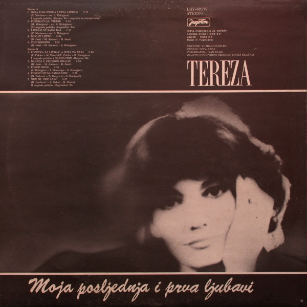 Tereza* - Moja Posljednja I Prva Ljubavi (LP, Album)