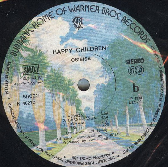 Osibisa - Happy Children (LP, Album, Gat)