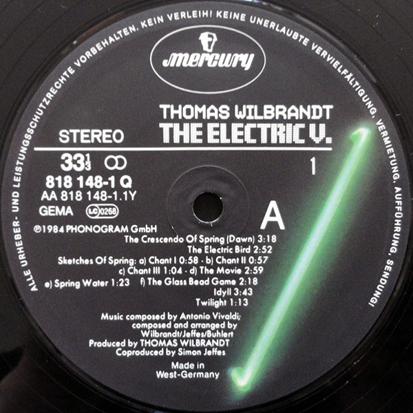 Thomas Wilbrandt - The Electric V. (2xLP, Album)