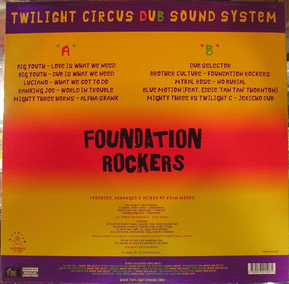 Twilight Circus Dub Sound System - Foundation Rockers (LP, Album)