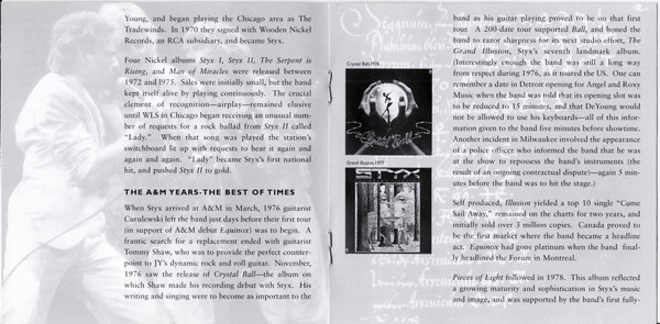 Styx - The Best Of Times: The Best Of Styx (CD, Comp, RM, RP)