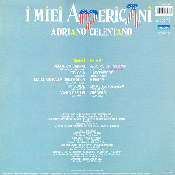 Adriano Celentano - I Miei Americani (LP, Album)
