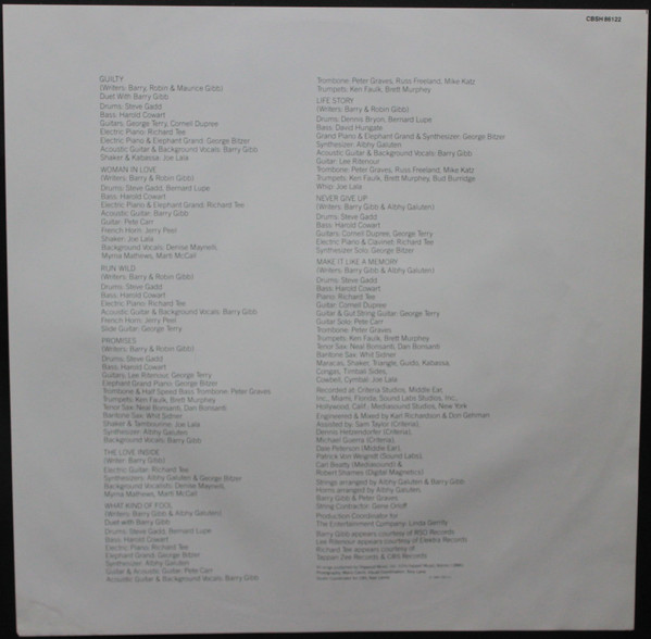 Streisand* - Guilty (LP, Album, Gat)