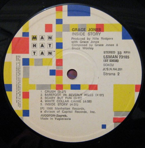 Grace Jones - Inside Story (LP, Album)