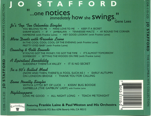 Jo Stafford - The Columbia Hits Collection (CD, Comp)