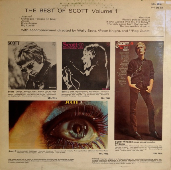 Scott Walker - The Best Of Scott Volume 1 (LP, Comp)