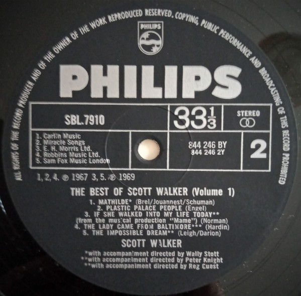 Scott Walker - The Best Of Scott Volume 1 (LP, Comp)