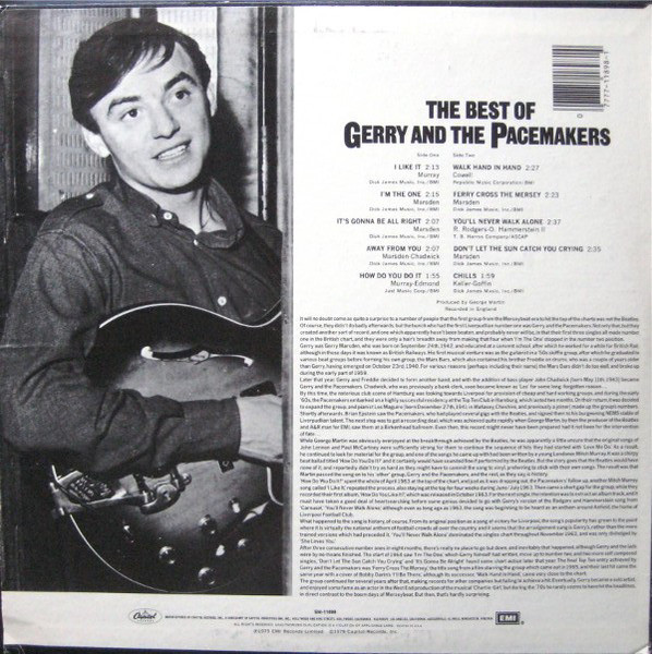 Gerry And The Pacemakers* - The Best Of Gerry And The Pacemakers (LP, Comp, Jac)