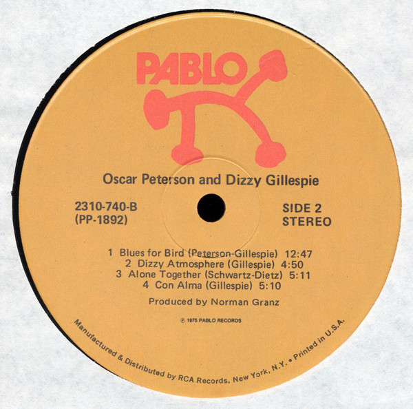 Oscar Peterson & Dizzy Gillespie - Oscar Peterson & Dizzy Gillespie (LP, Album)