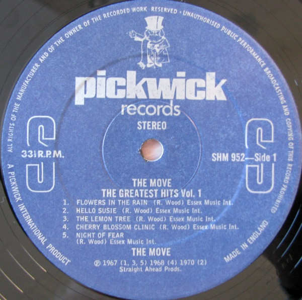 The Move - The Greatest Hits Vol. 1 (LP, Comp)