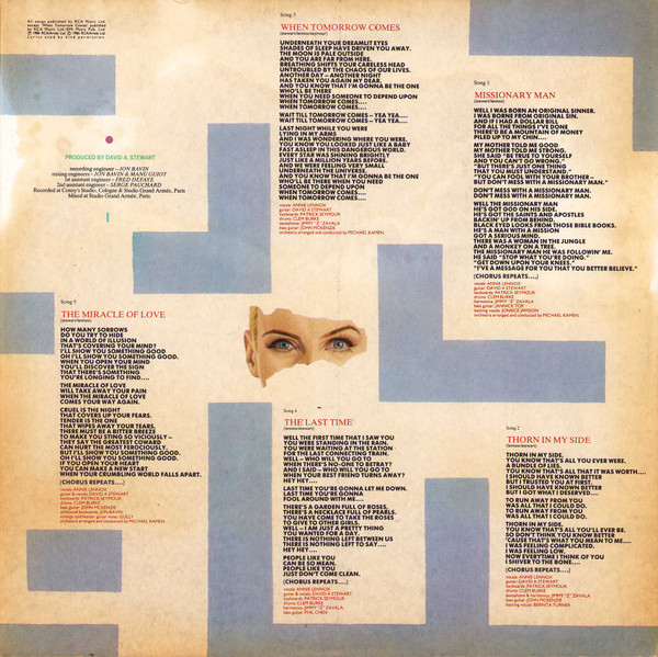 Eurythmics - Revenge (LP, Album)