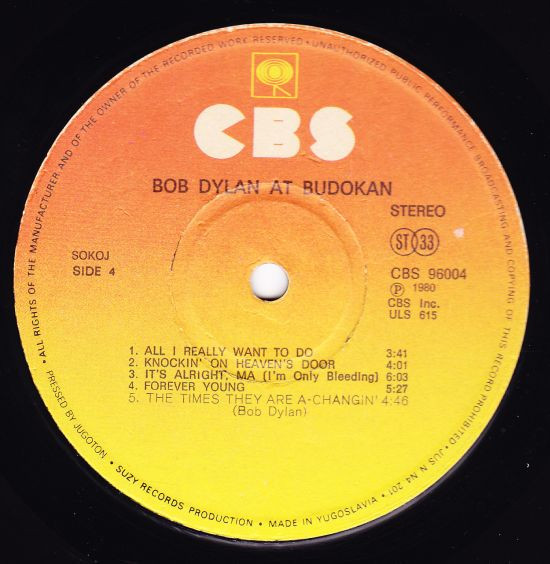 Bob Dylan - Bob Dylan At Budokan (2xLP, Album)
