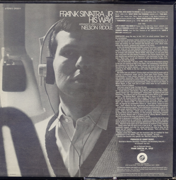 Frank Sinatra Jr. Arranged And Conducted By Nelson Riddle - His Way! (LP)