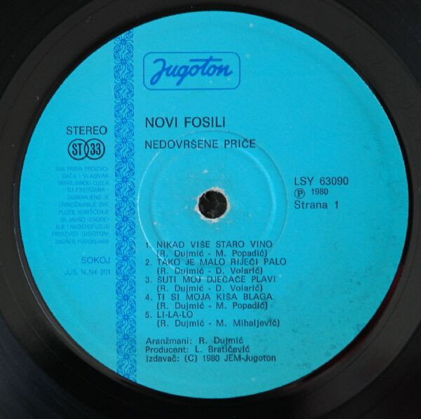 Novi Fosili - NedovrÅ¡ene PriÄe (LP, Album)