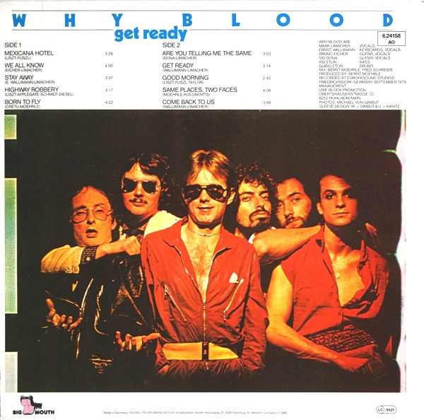 Why Blood - Get Ready (LP, Album)