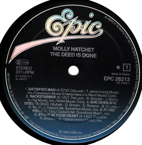 Molly Hatchet - The Deed Is Done (LP, Album)
