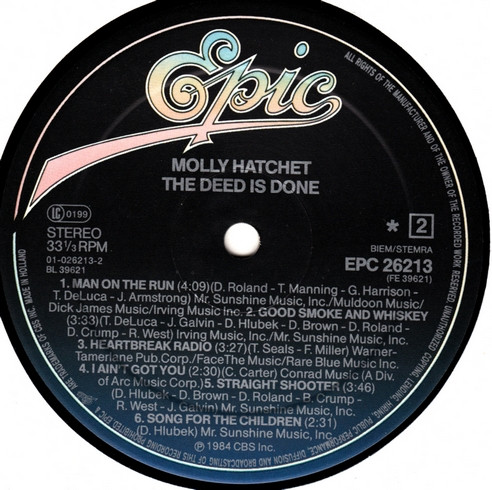 Molly Hatchet - The Deed Is Done (LP, Album)