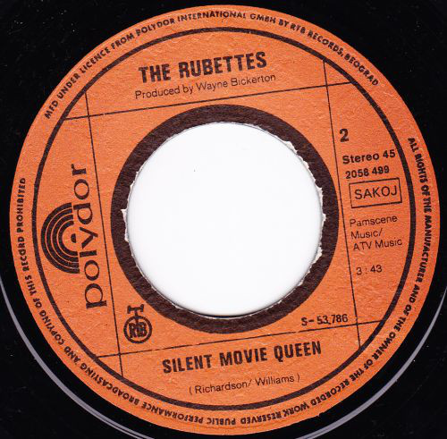 The Rubettes - Tonight / Silent Movie Queen (7