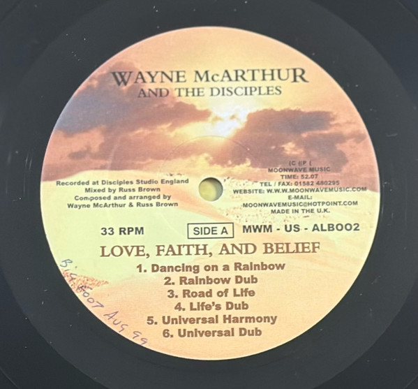 Wayne McArthur And The Disciples (2) - Love Faith & Belief (LP)