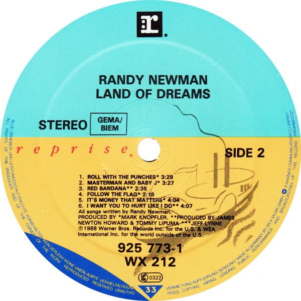 Randy Newman - Land Of Dreams (LP, Album)