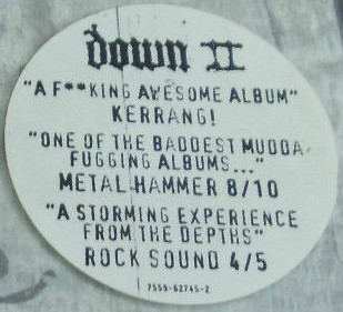 Down (3) - Down II (A Bustle In Your Hedgerow...) (CD, Album)