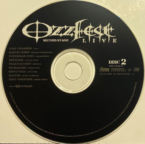 Various - Ozzfest Live - Second Stage (2xCD, Comp, Enh, Liv)