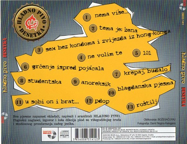 Hladno Pivo - Desetka (CD, Album, RE)