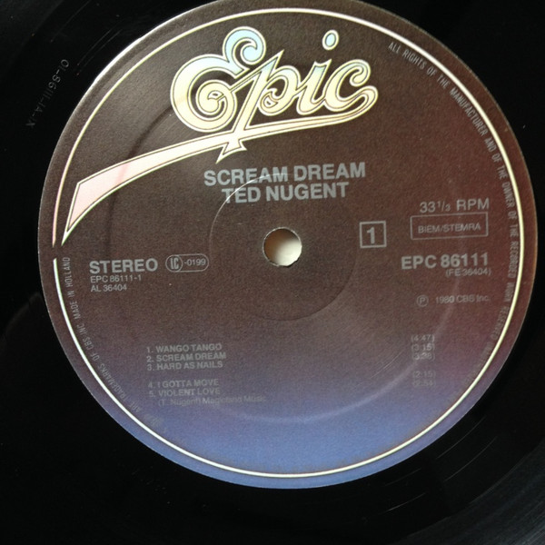Ted Nugent - Scream Dream (LP, Album)