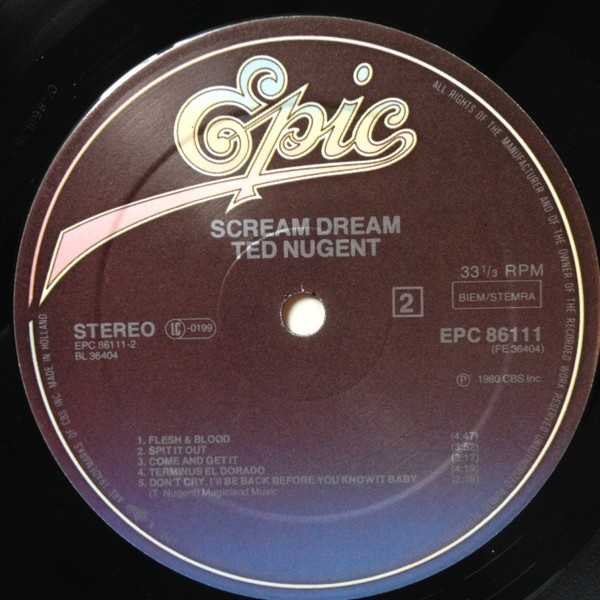 Ted Nugent - Scream Dream (LP, Album)