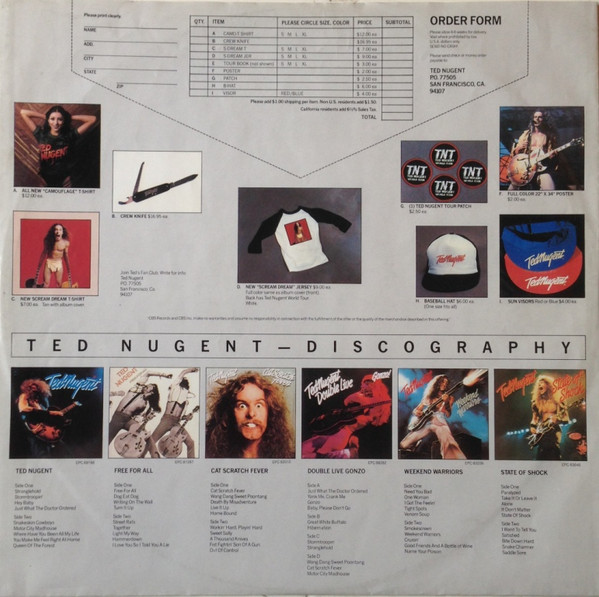 Ted Nugent - Scream Dream (LP, Album)