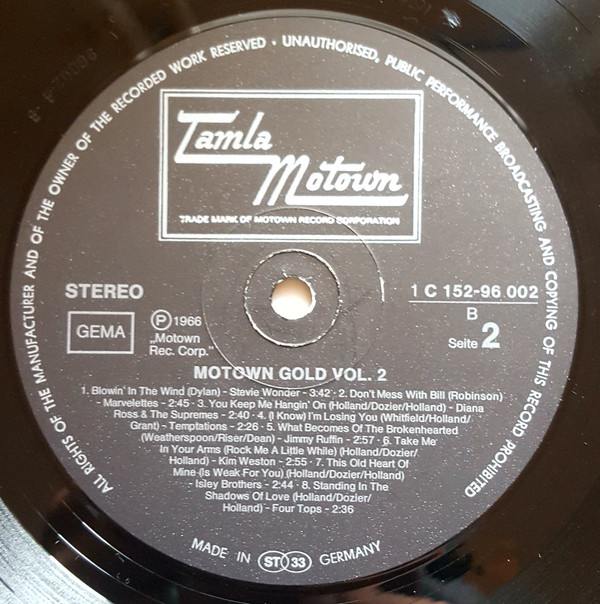 Various - Motown Gold 2 (1966-67) (2xLP, Comp, Gat)